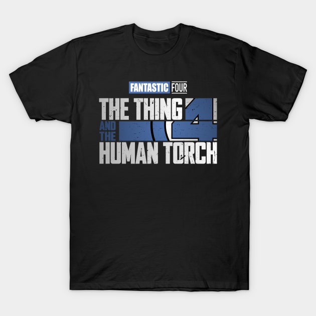 The Thing and The Human Torch T-Shirt by iannorrisart